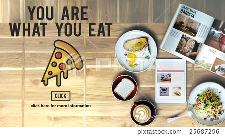 图库照片: pizza icon fast food unhealthy snacks calories fat