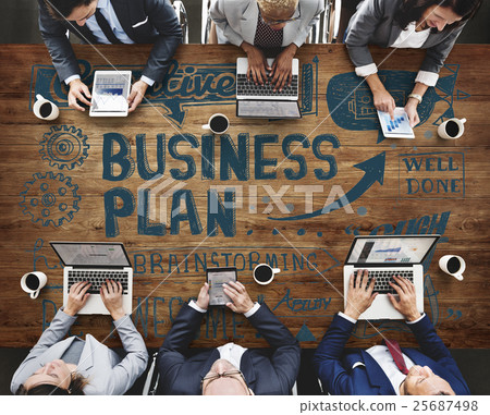 图库照片: business plan operation strategy vision concept