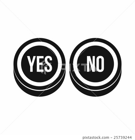 round signs yes and no icon, simple style 首页 插图 姿势_表情