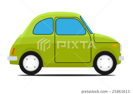 插图素材: green car.