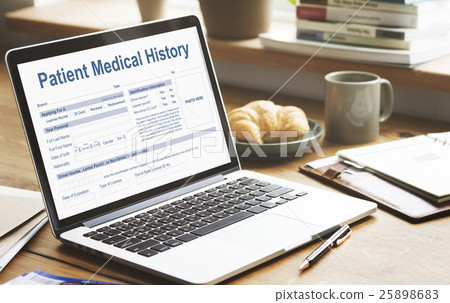 照片素材(图片): patient information form analysis record medical