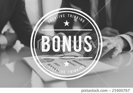 图库照片: bonus special extra incentive payment reward concept