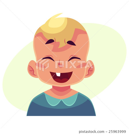 插图素材: little boy face, laughing facial expression 查看全部