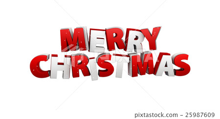 图库插图: merry christmas. holiday illustration. lettering