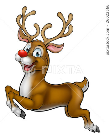 插图素材: reindeer christmas cartoon character