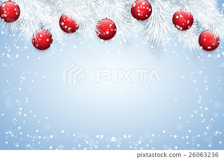 插图素材: christmas snowy background