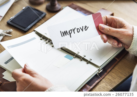 图库照片: improve yourself efficiency motivation concept