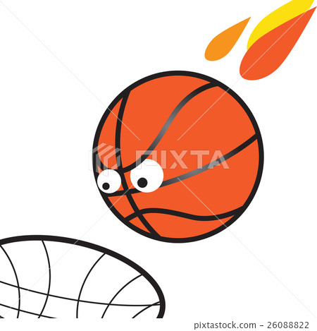 插图素材: march madness basketball illustration