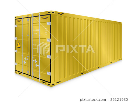 插图素材: cargo container vector