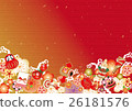 插图素材: 新年贺卡材料 贺年卡 新年贺卡
