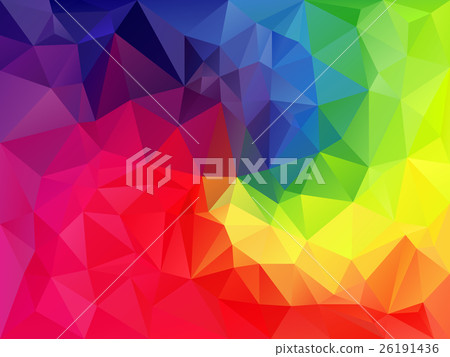 插图素材: vector polygon background triangular full color