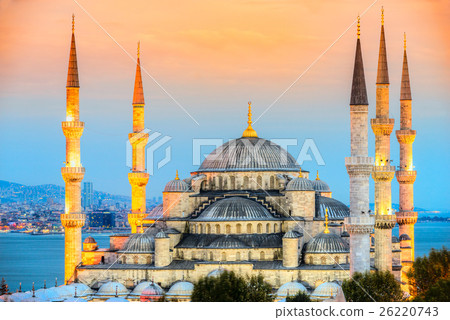 图库照片: the blue mosque, istanbul, turkey.