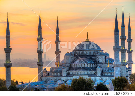 图库照片: the blue mosque, istanbul, turkey.