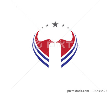 插图素材: v wing logo template