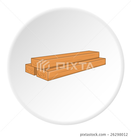 Wooden boards icon cartoon style 스톡일러스트 26298012 PIXTA