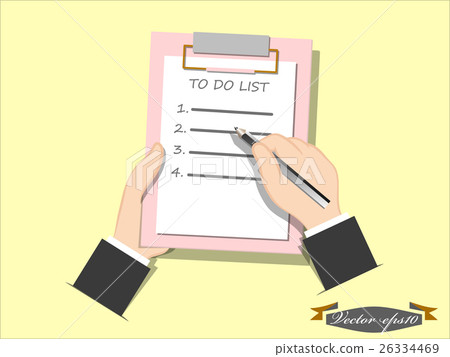 插图素材: graphic design concept vector of to do list