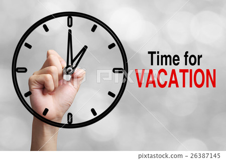 图库照片: time for vacation concept