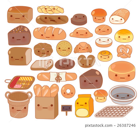 Collection Of Lovely Baby Bakery Food Doodle Icon Pixta