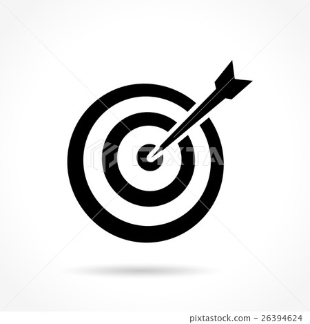 插图素材: target icon on white background