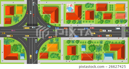 cross roads,crosssansxdream 插图素材: highway junction roads