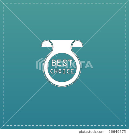 插图素材: bookmark with best choice message
