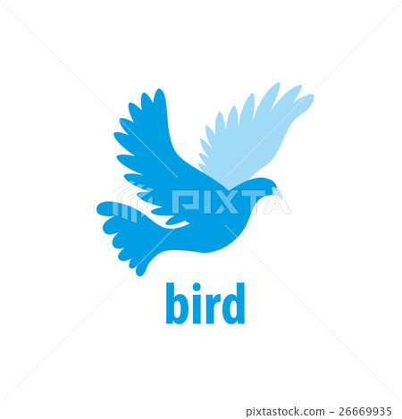 插图素材: vector bird logo