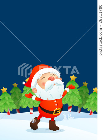 插图素材: merry christmas and happy new year holiday