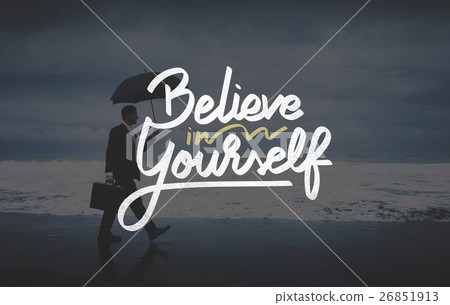 图库照片: believe in yourself confident encourage motivation