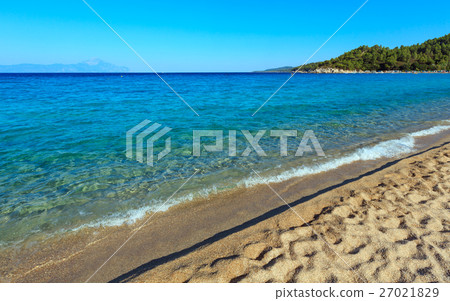 图库照片: aegean sea coast (chalkidiki, greece).