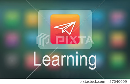 图库插图: academic e-learning education online application