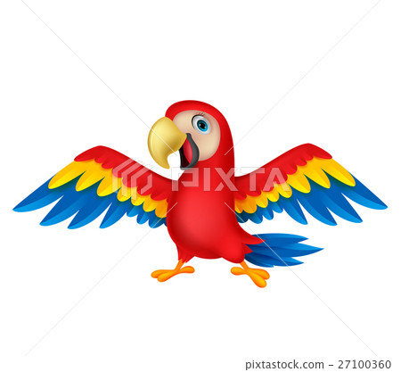 插图素材: macaw bird cartoon