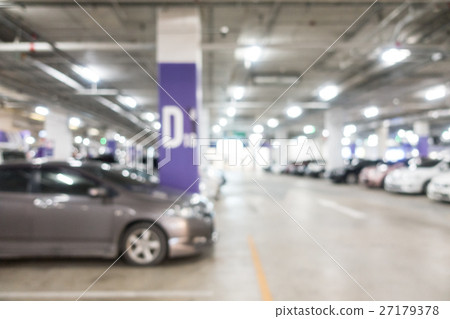 图库照片: abstract blur car parking lot