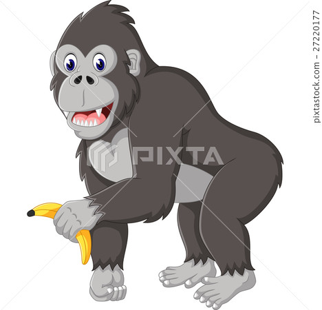 图库插图: gorilla cartoon