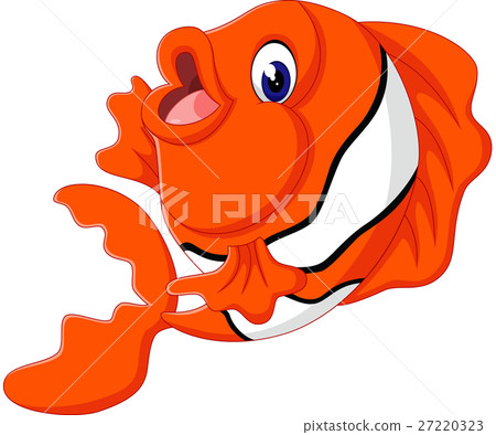 插图素材 illustration of cute fish cartoon