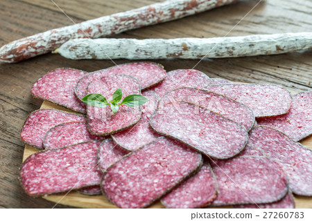 图库照片: salami