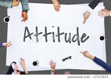 图库照片: positive attitude life simple concept