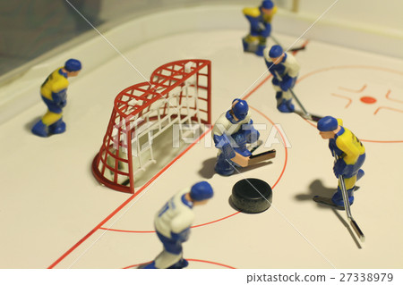 图库照片: ice hockey table game