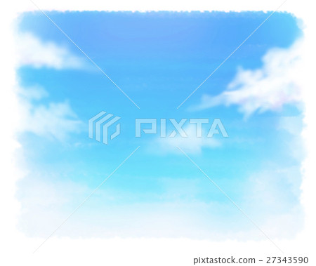 插图素材: 水彩插图天空