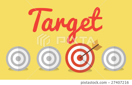 插图素材 target goal mission strategy icon concept 查看全部