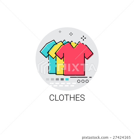 图库插图: clothes fashion clothing shop icon