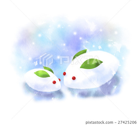 图库插图: 雪兔