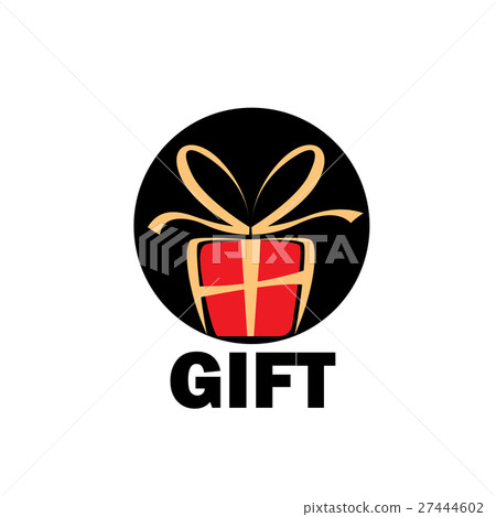 插图素材: vector logo box with gifts