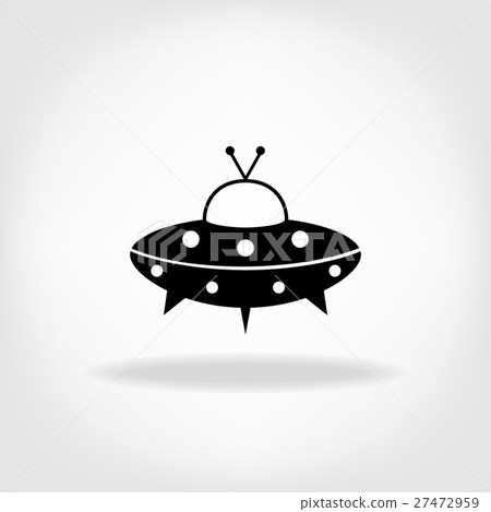 插图素材 ufo icon ufo flying saucer icon