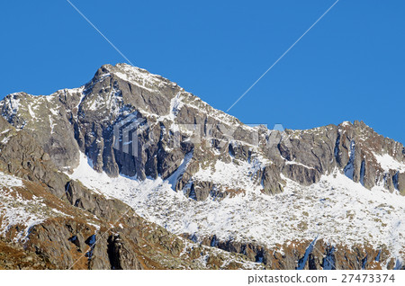 图库照片 typical mountain landscape in the dolomites in