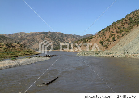 图库照片 the river nile in ethiopia