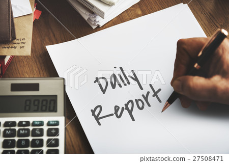 图库照片: financial daily report business strategy minutes