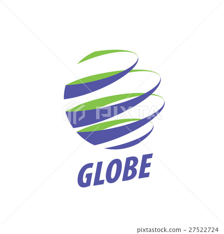 图库插图: earth logo template. globe sign