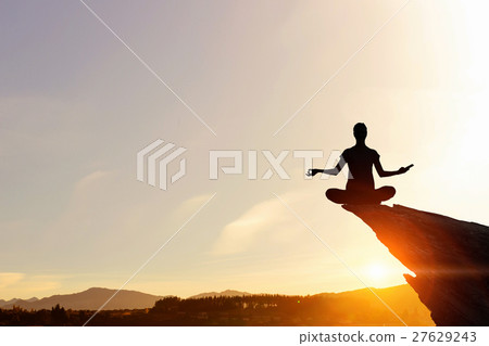 图库照片: yoga as physical and spiritual therapy