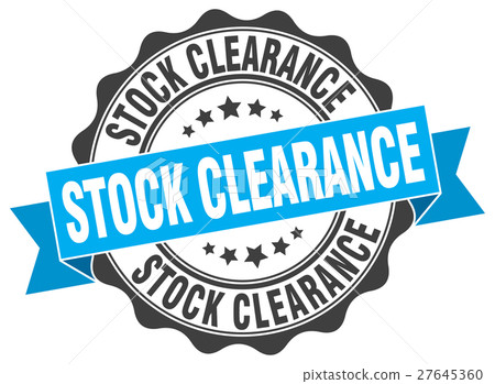 插图素材: stock clearance stamp. sign. seal