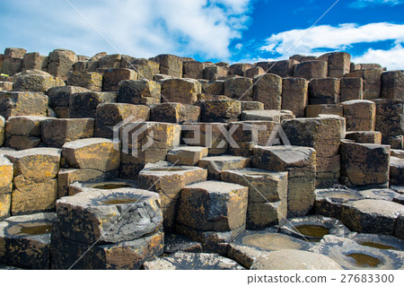 图库照片: coast of giants causeway in northern ireland